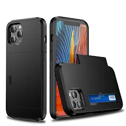 Deksel Kortholder iPhone 12 Pro Max Svart