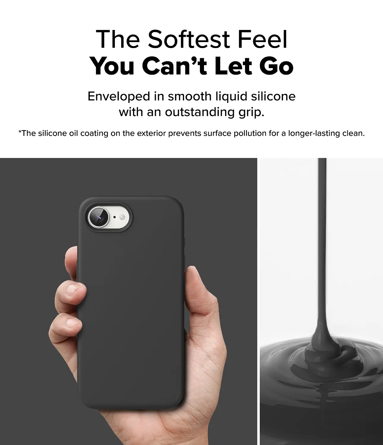 Silicone Magnetic Case iPhone 17e Black