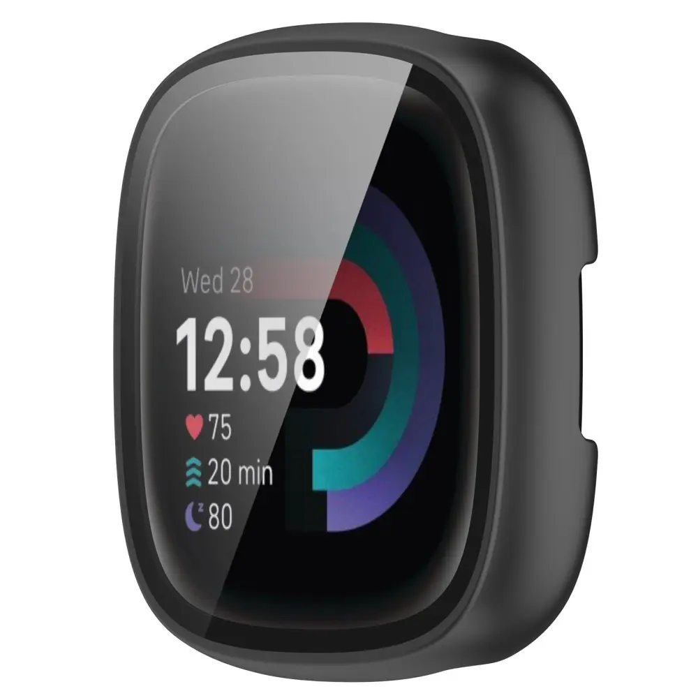 Full Cover Case Fitbit Versa 4 Svart