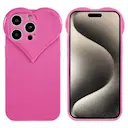 TPU Cover Hjerte iPhone 15 Pro lyserød