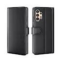 Ægte Læderetui Samsung Galaxy A13 Sort