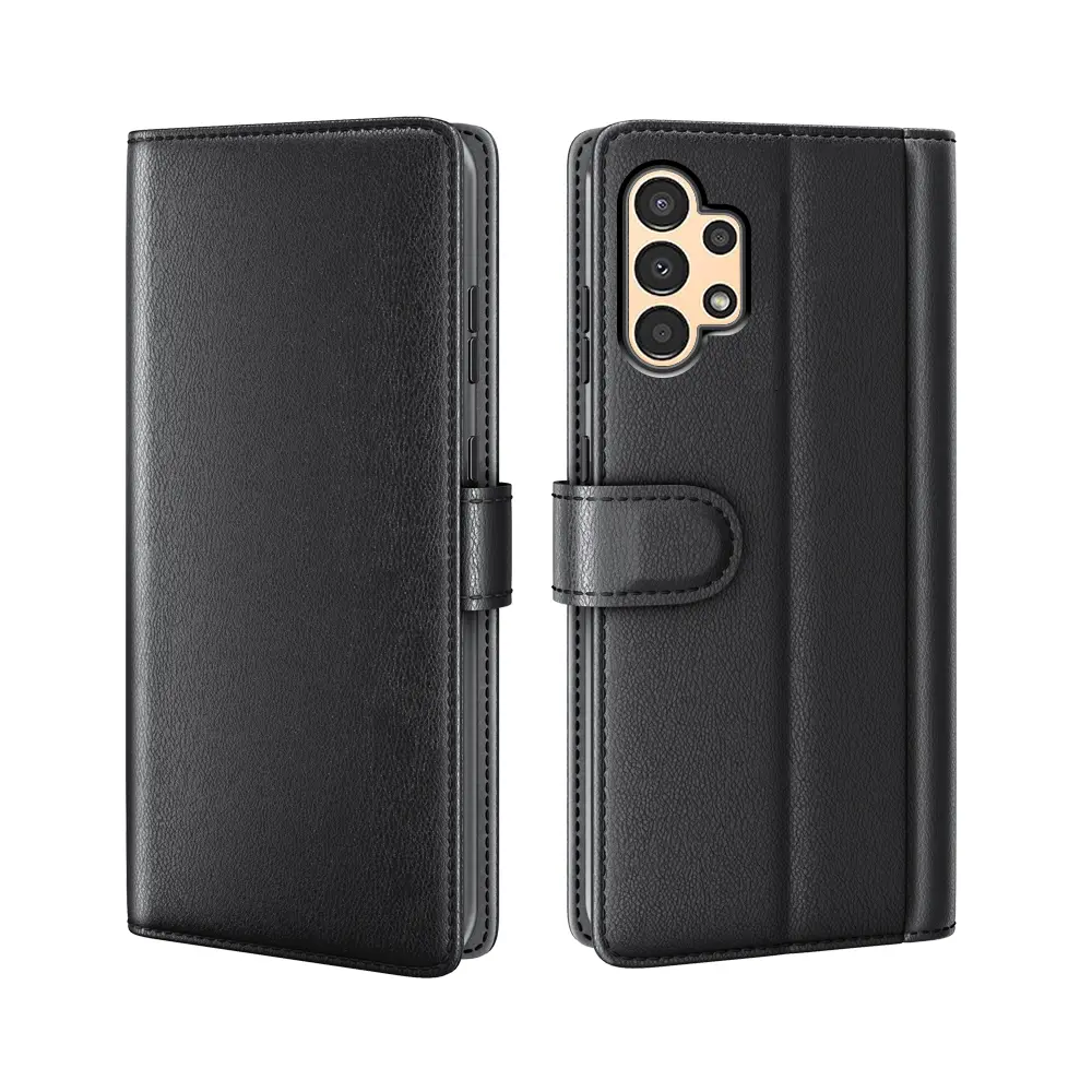 Ægte Læderetui Samsung Galaxy A13 Sort