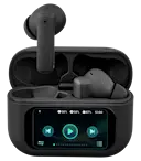 True Wireless ANC in-ear-kuulokkeet LCD-kosketusnäytöllä, Musta