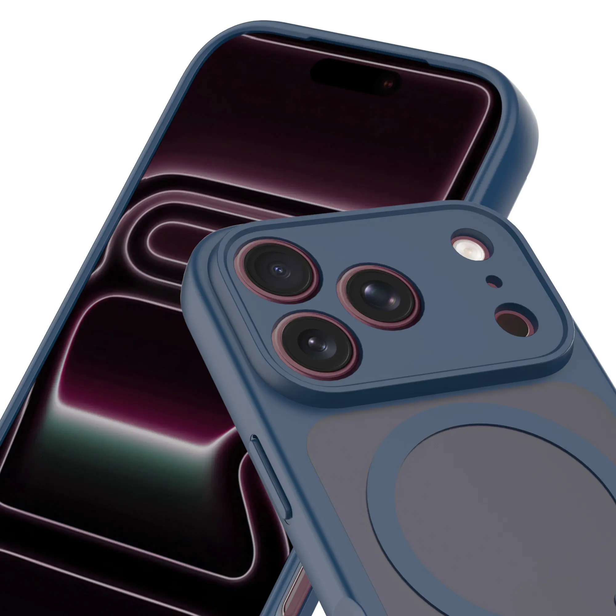 Magnetic Hybrid Skal iPhone 18 Pro Max Blue