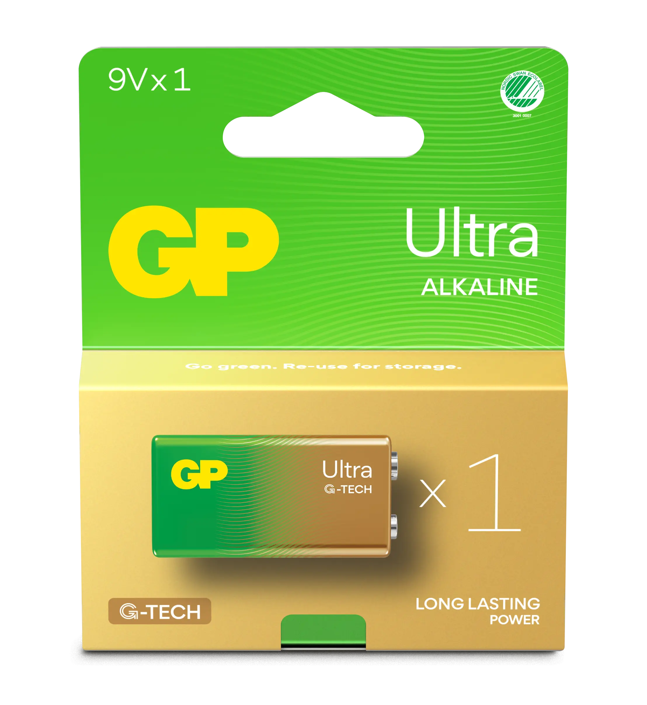 Ultra Alkaline 9V batteri 1604AU/6LF22