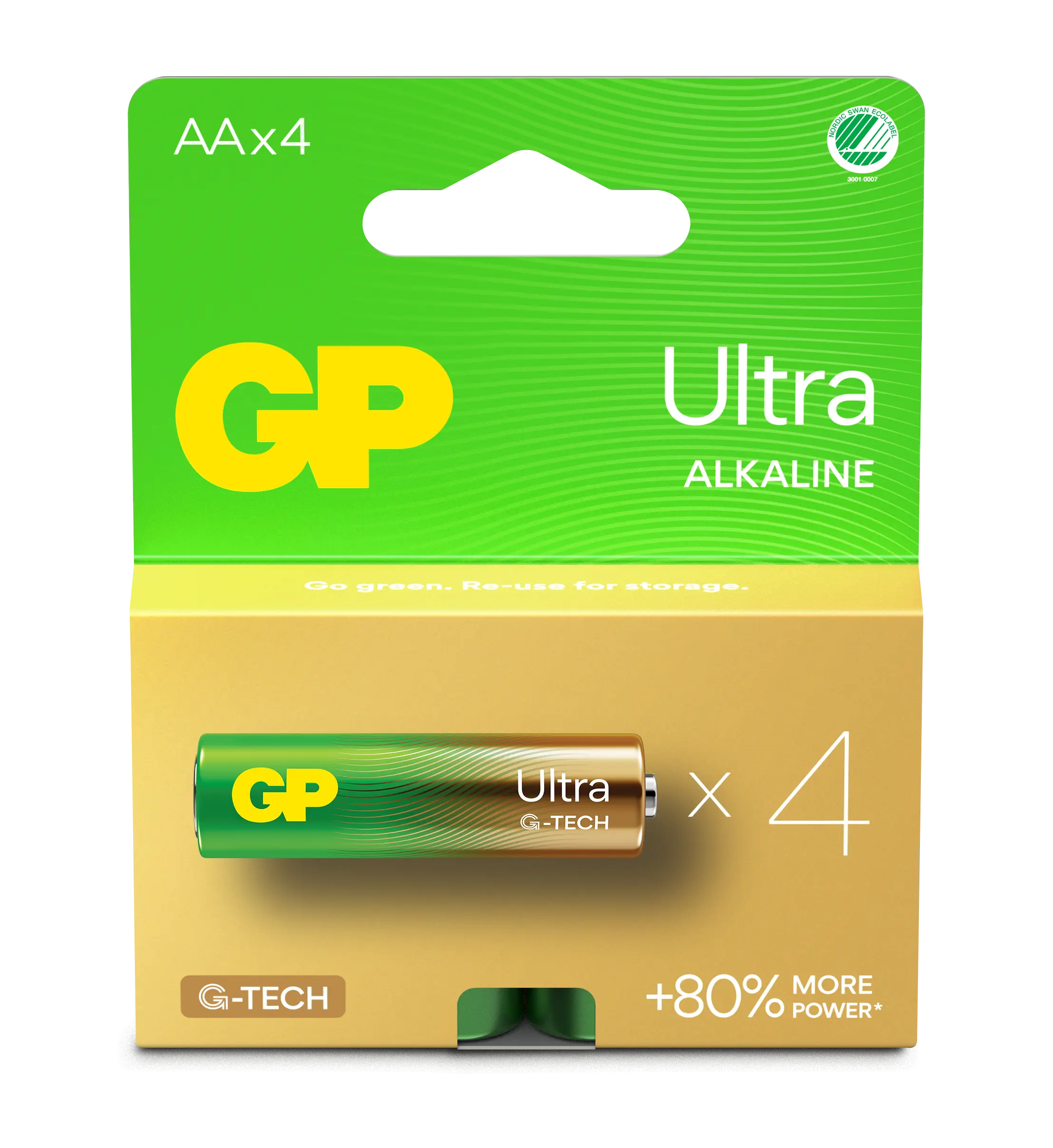 Ultra Alkaline AA batteri 15AU/LR6 (4-pak)