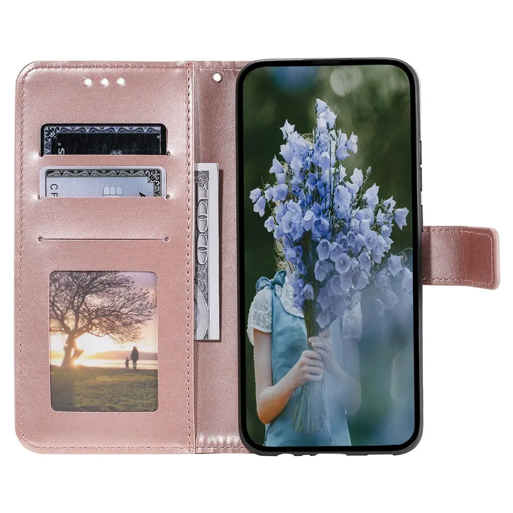 Läderfodral Mandala Sony Xperia 1 VII Roséguld