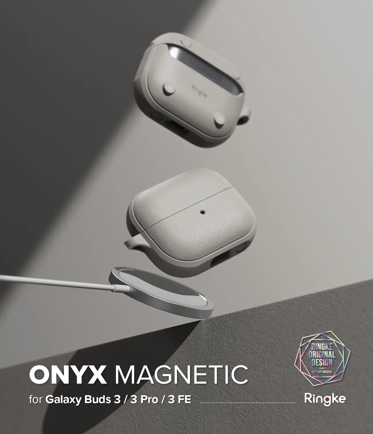 Onyx Magnetic Case Samsung Galaxy Buds 3 Pro Warm Gray