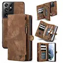 Multi-slot Mobiltaske Samsung Galaxy S21 Ultra Brun