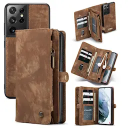 Multi-slot Mobiltaske Samsung Galaxy S21 Ultra Brun