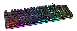 Pelinäppäimistö RGB-valaistuksella, Musta
