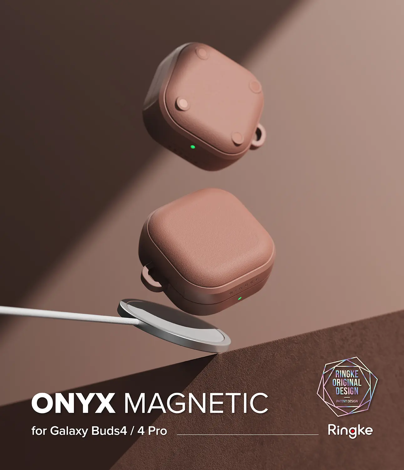 Onyx Magnetic Case Samsung Galaxy Buds 4 Constant Coral
