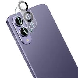 Samsung Galaxy S25 Edge Kameralinsebeskyttelse i glass, Svart