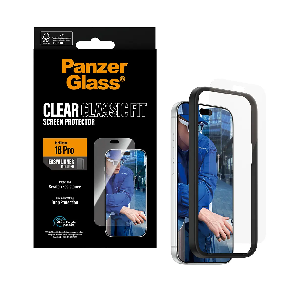iPhone 18 Pro Screen Protector (with EasyAligner) Classic Fit