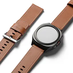 Leather One Basic Bold Band Garmin Venu X1 Brown