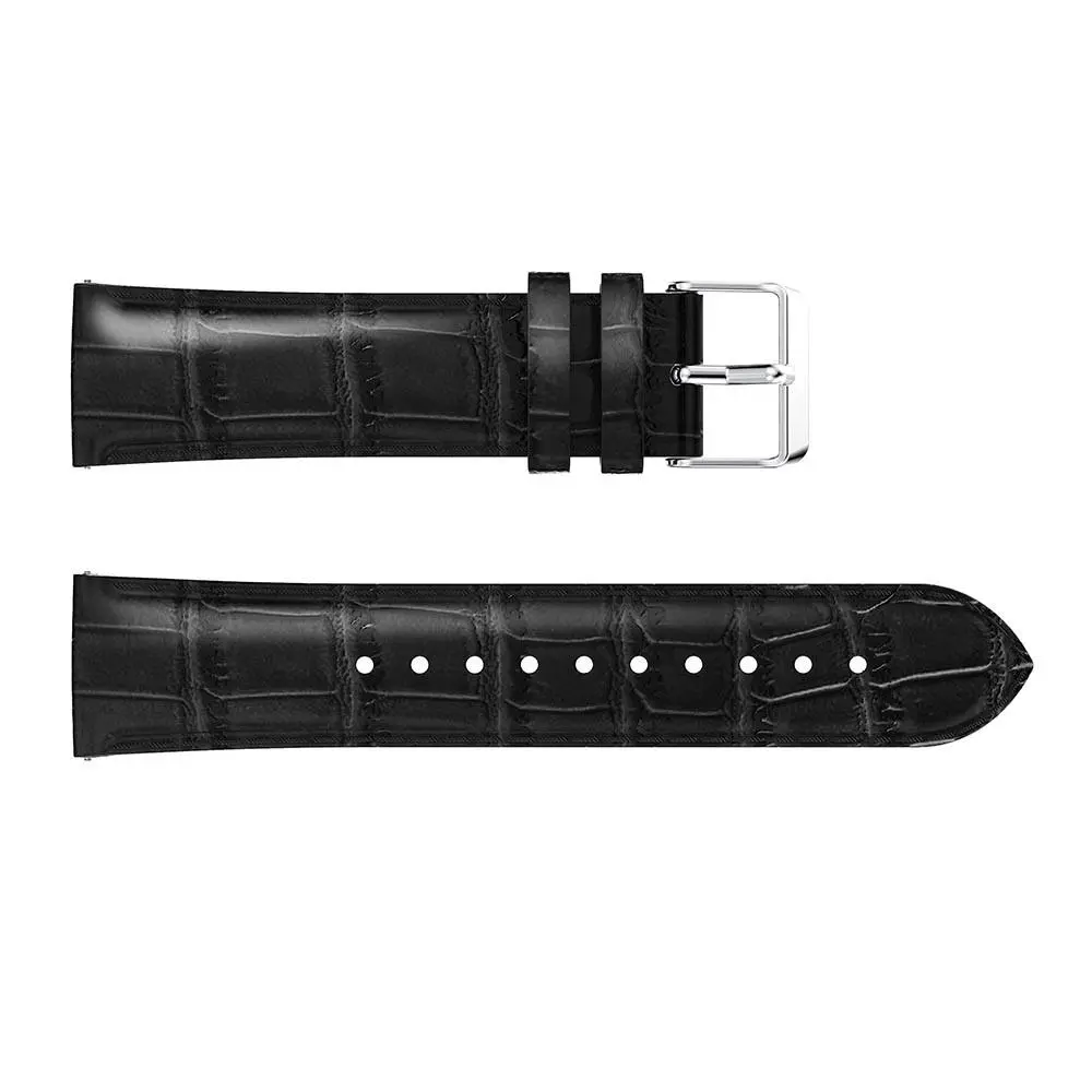 Läderarmband Krokodil Garmin Forerunner 255 svart