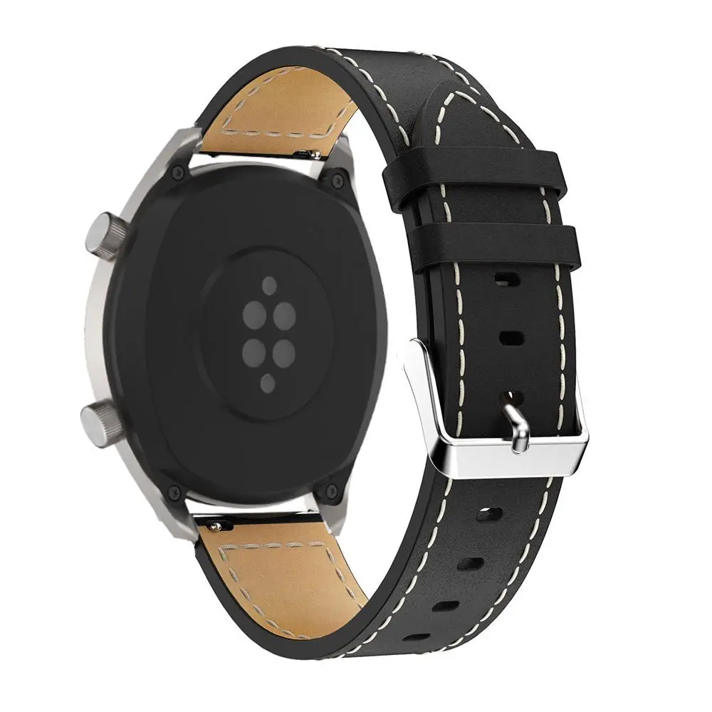 Läderarmband Huawei Watch GT 2 46mm/Watch GT 2e/Watch GT Svart