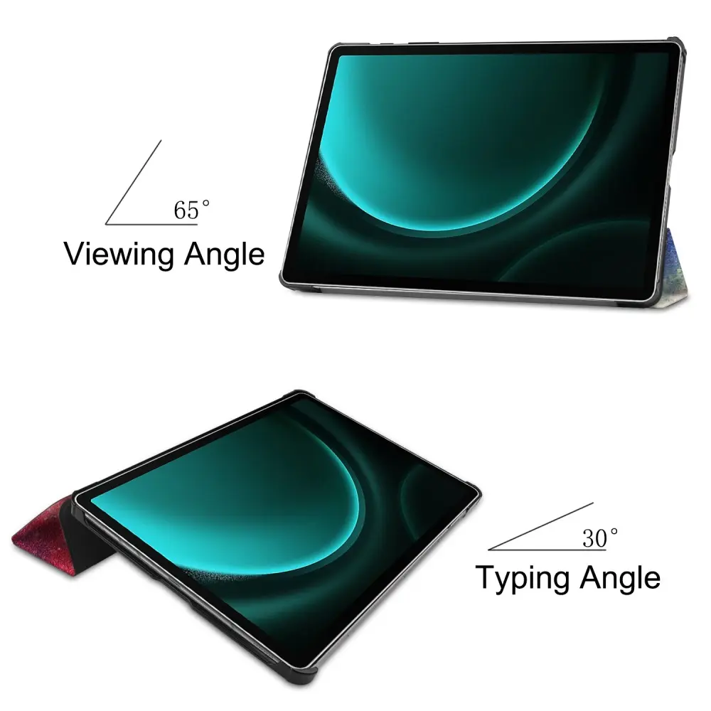 Fodral Tri-fold Samsung Galaxy Tab S9 FE Plus Rymd
