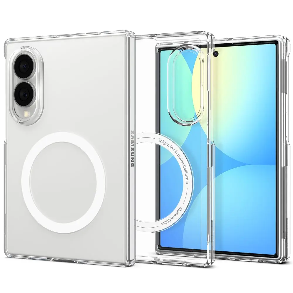 Samsung Galaxy Z Fold 8 Case AirSkin MagSafe Clear White