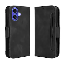 Multi Tegnebogsetui iPhone 16 Plus sort