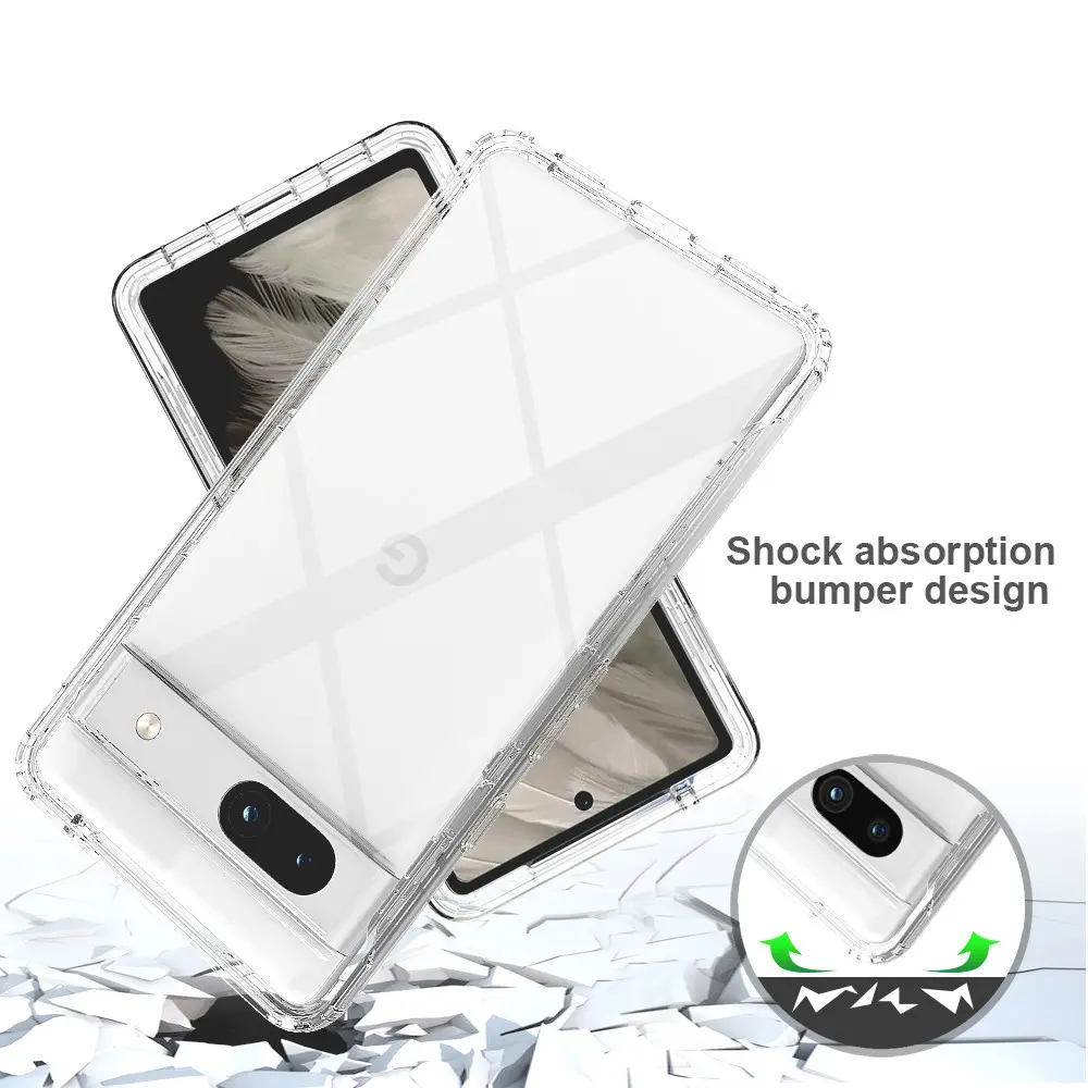 Full Protection Case Google Pixel 7a Genomskinlig