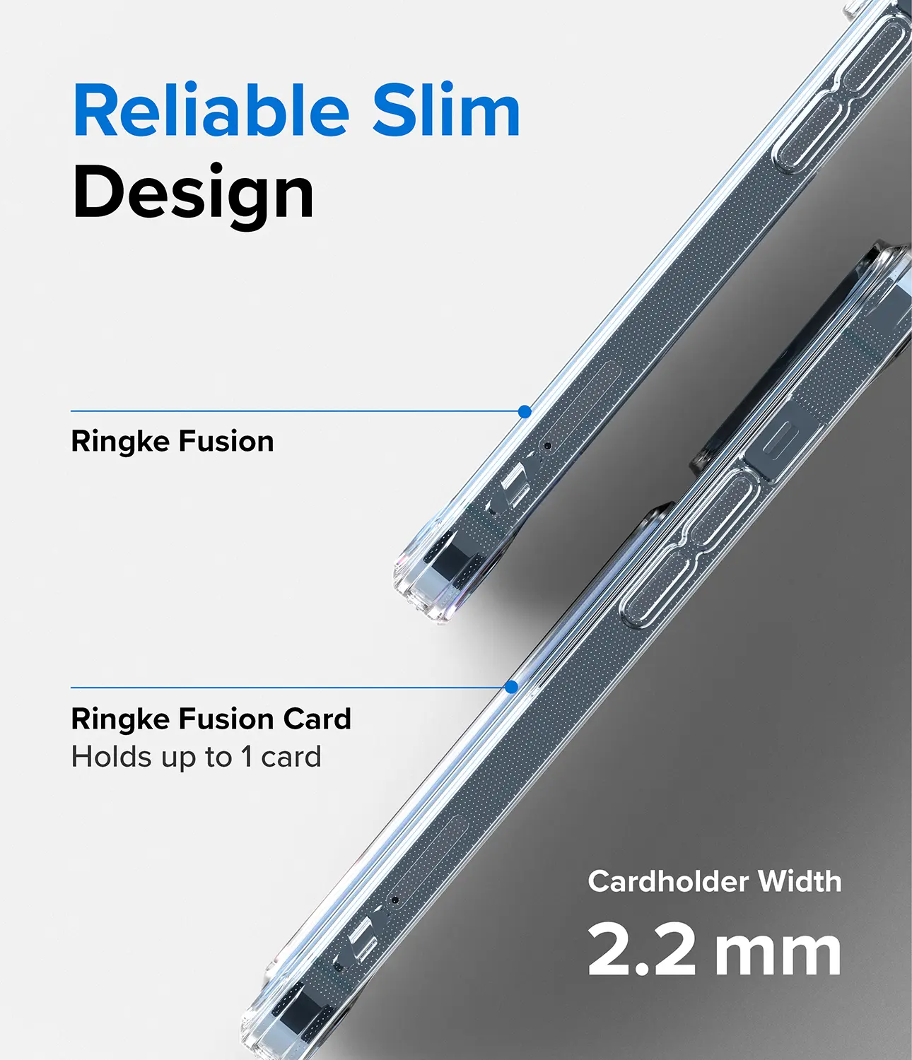 Fusion Card Case iPhone 13 Pro Max Genomskinlig