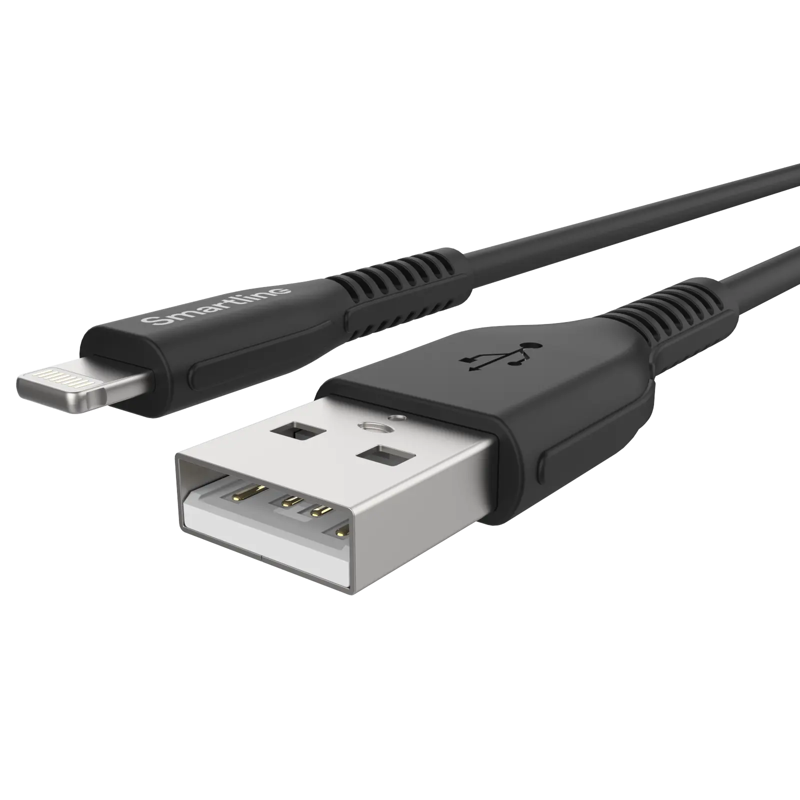 Strong USB-kabel Lightning 2m Svart