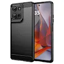 Motorola Moto G75 Cover TPU Brushed Sort