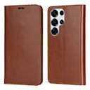 Mobiltaske Ægte Læder Samsung Galaxy S26 Ultra Brun