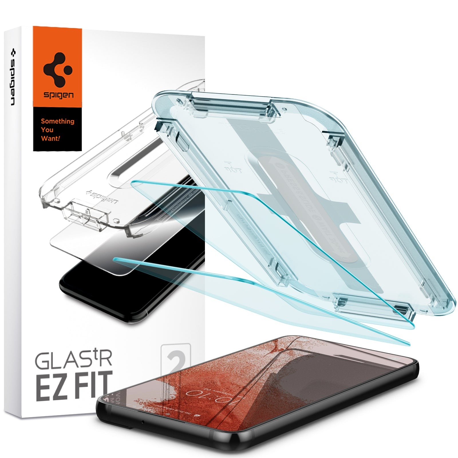 Spigen Galaxy S22 Screen Protector GLAS.tR EZ Fit (2-pack)