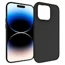 iPhone 15 Pro Mobilcover i TPU, Sort