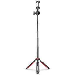 Puhelinteline/selfiekeppi Bluetoothilla, Musta