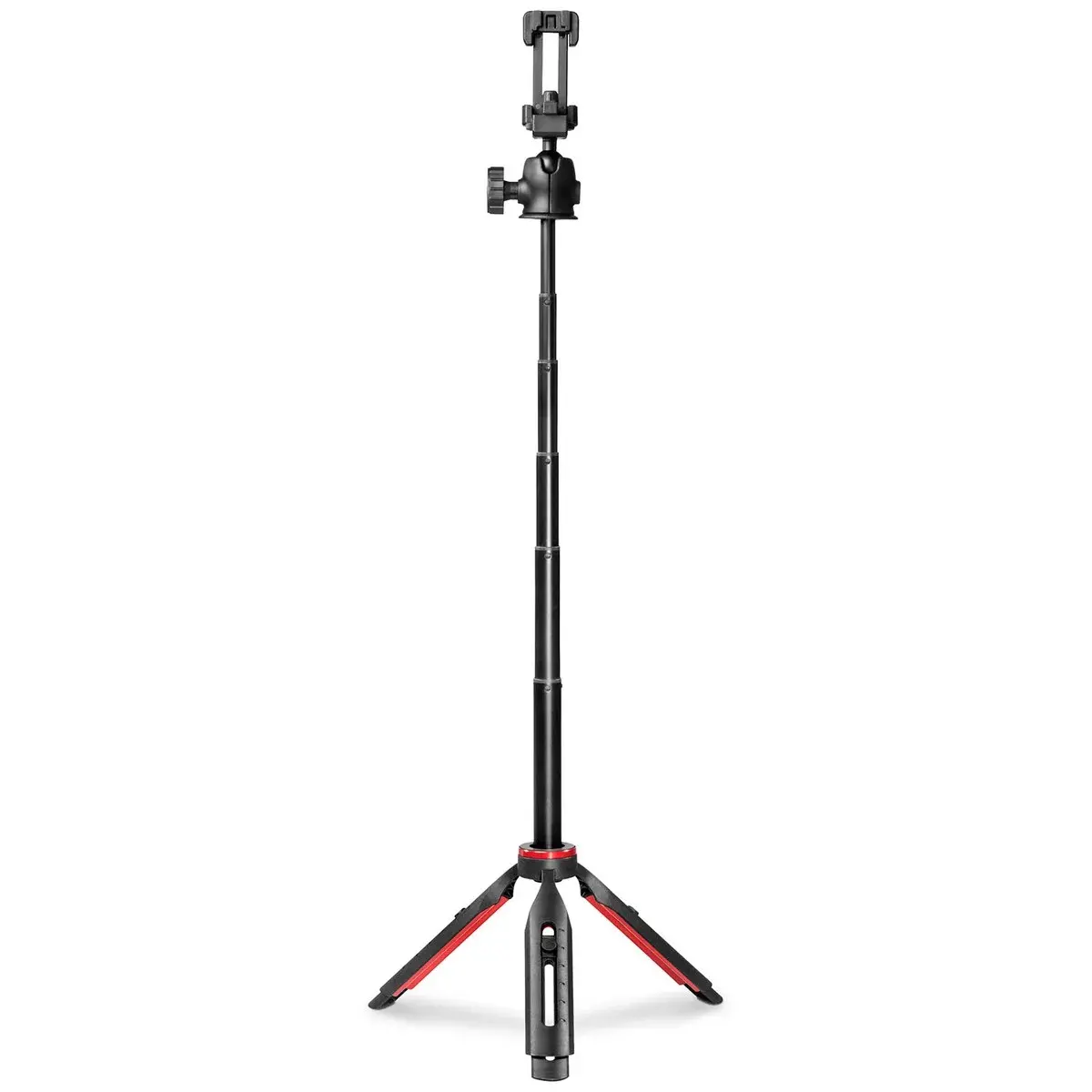 Puhelinteline/selfiekeppi Bluetoothilla, Musta