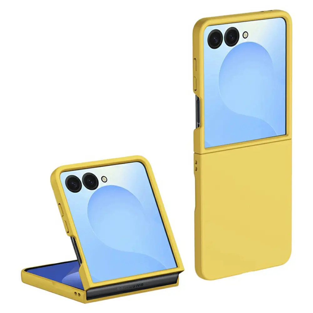 Hard Case Rubberized Samsung Galaxy Z Flip 8 Keltainen