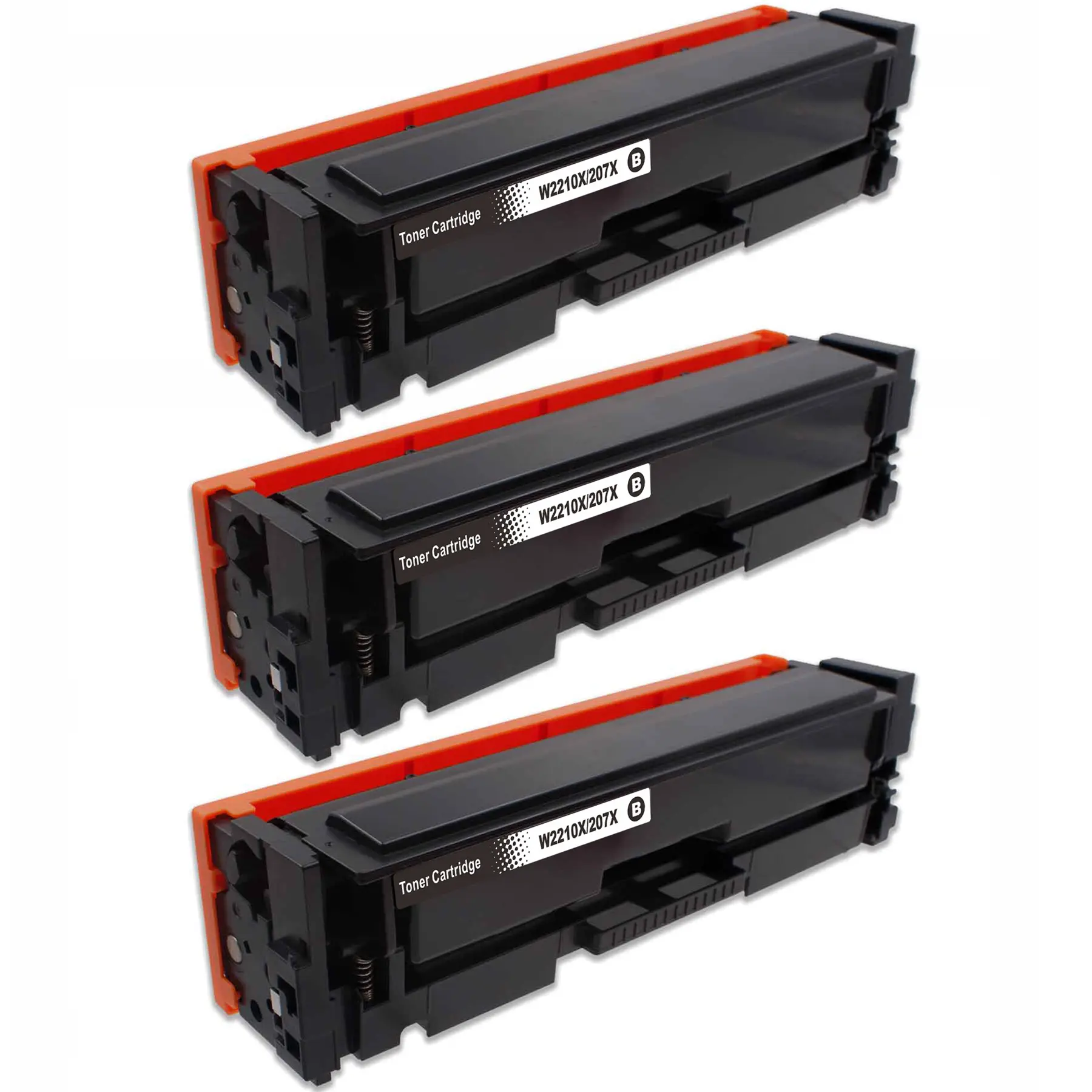 3-pack Kompatibel svart toner - ersätter HP 207X / W2210X - 3150 sidor