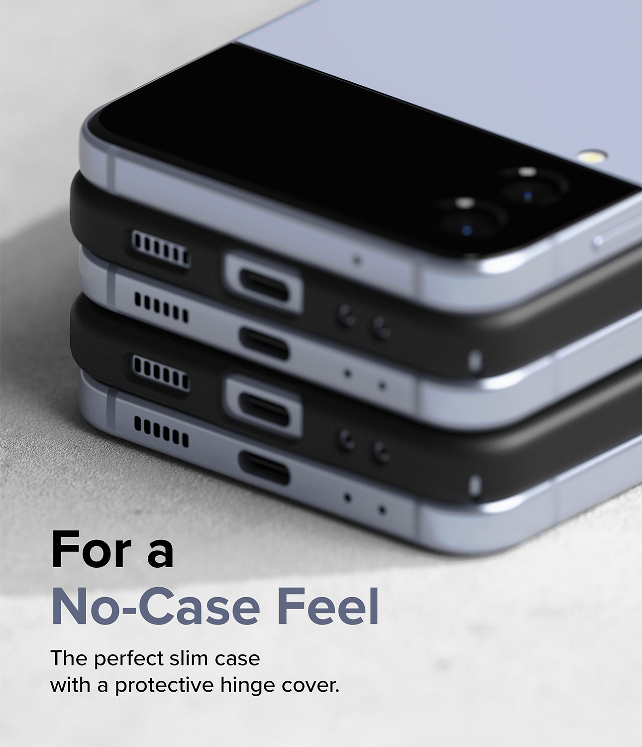 Slim Case Samsung Galaxy Z Flip 4 Svart