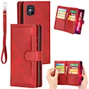 Læder multi-slot tegnebog iPhone 12/12 Pro rød