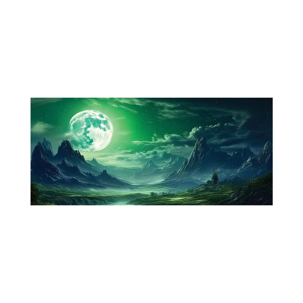 Gaming musematte 90x40 cm - Moon