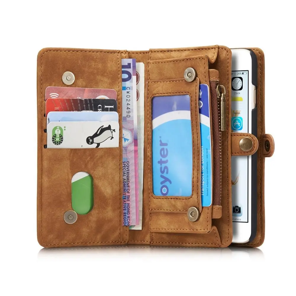 Multi-slot Plånboksfodral iPhone 6/6S Brun