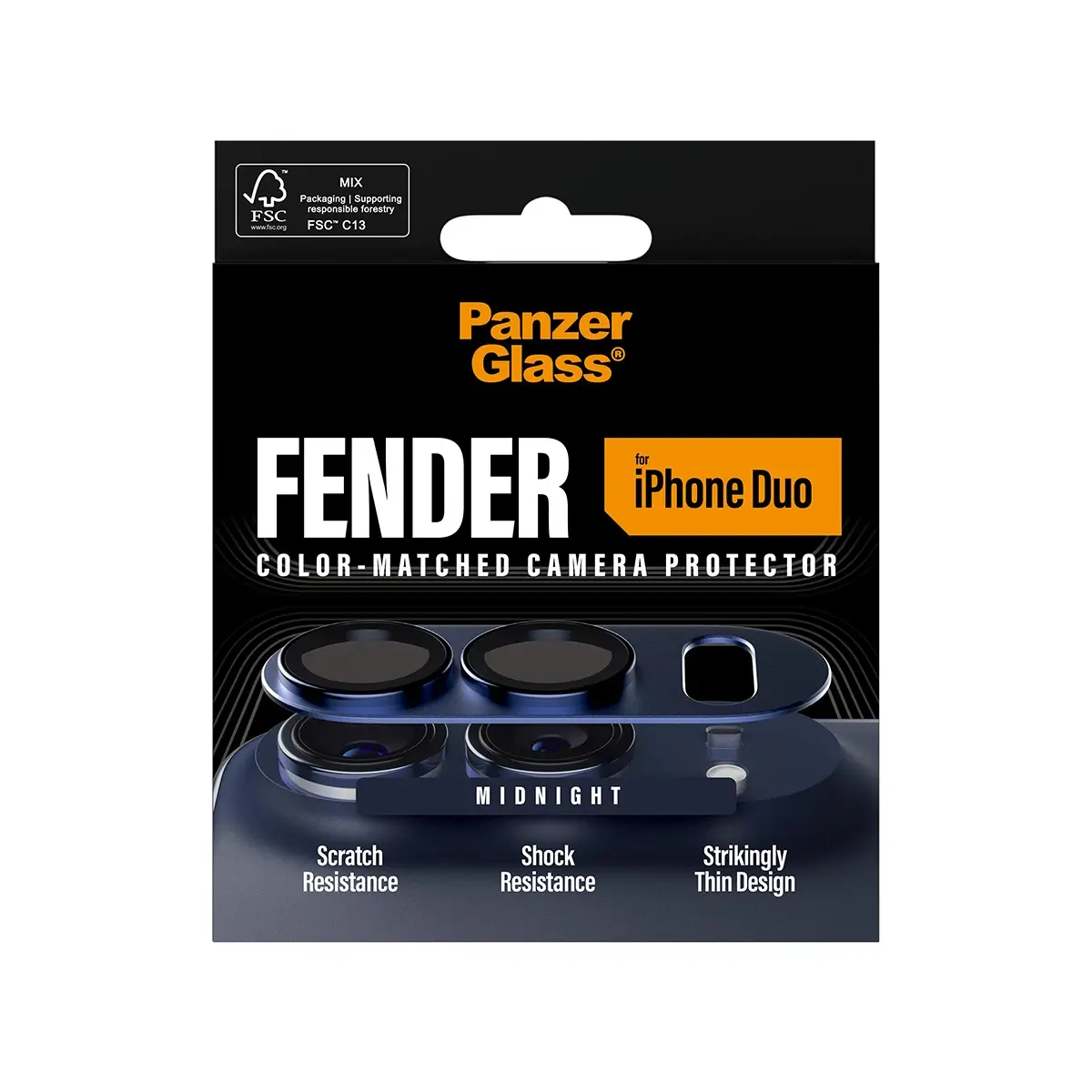 iPhone Duo Fender Camera Protector Midnight Blue