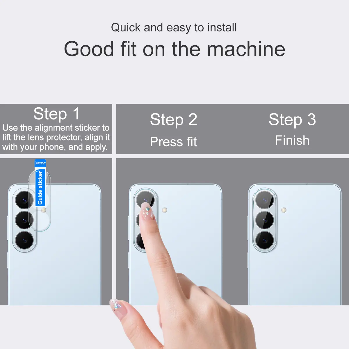 Härdat Glas 0.2mm Linsskydd Samsung Galaxy S26 FE Genomskinlig