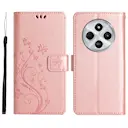 Læderetui Sommerfugle Xiaomi Redmi 14C Lyserød guld