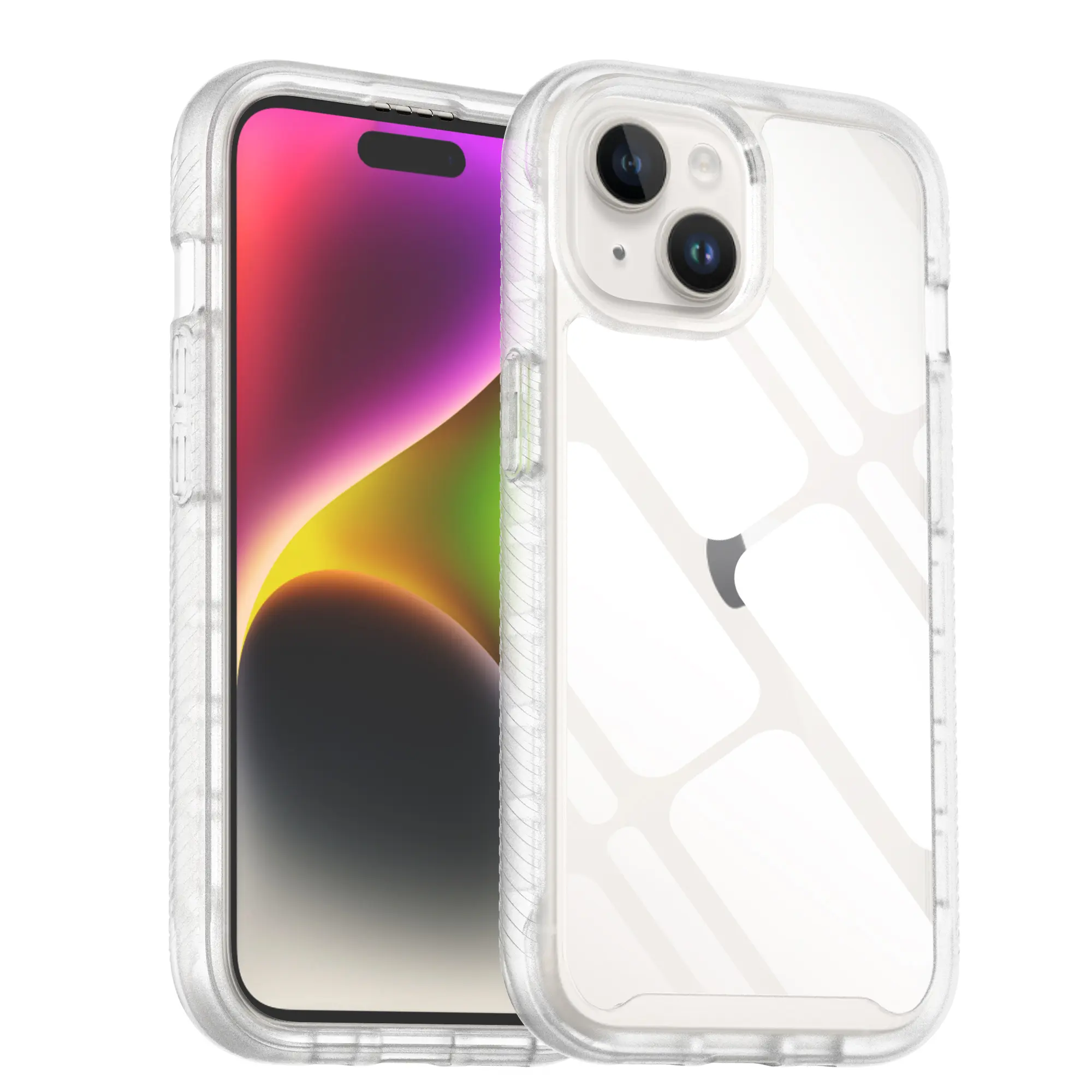 Full Protection Case iPhone 15 Plus Genomskinlig