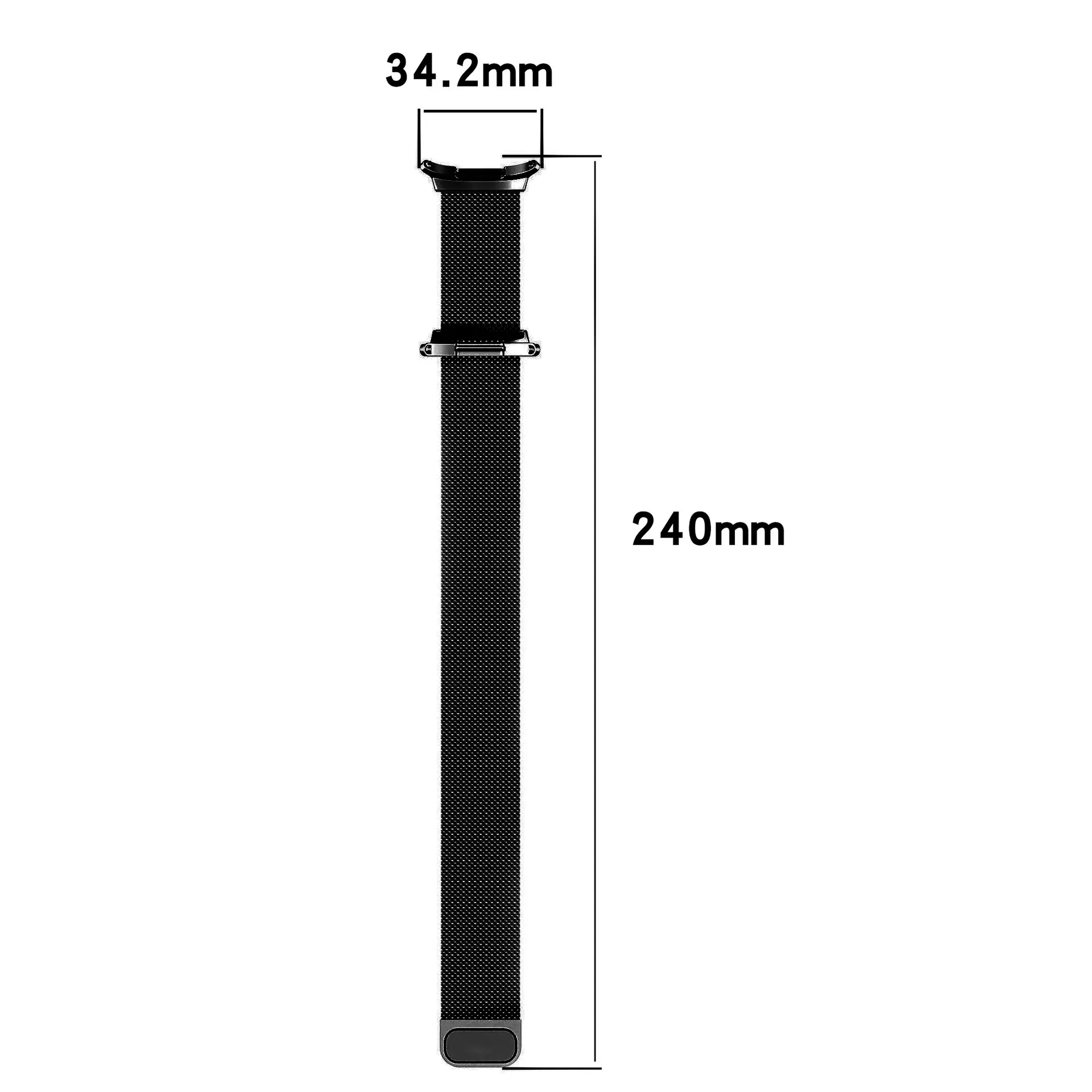 Armband Milanese Samsung Galaxy Watch Ultra 2 (2026) Svart