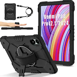 Xiaomi Redmi Pad Pro Tufft hybridskal med axelrem Svart
