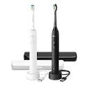 Sonicare 3100 Series Sähköhammasharja 2-pack HX4072/73, Musta/valkoinen