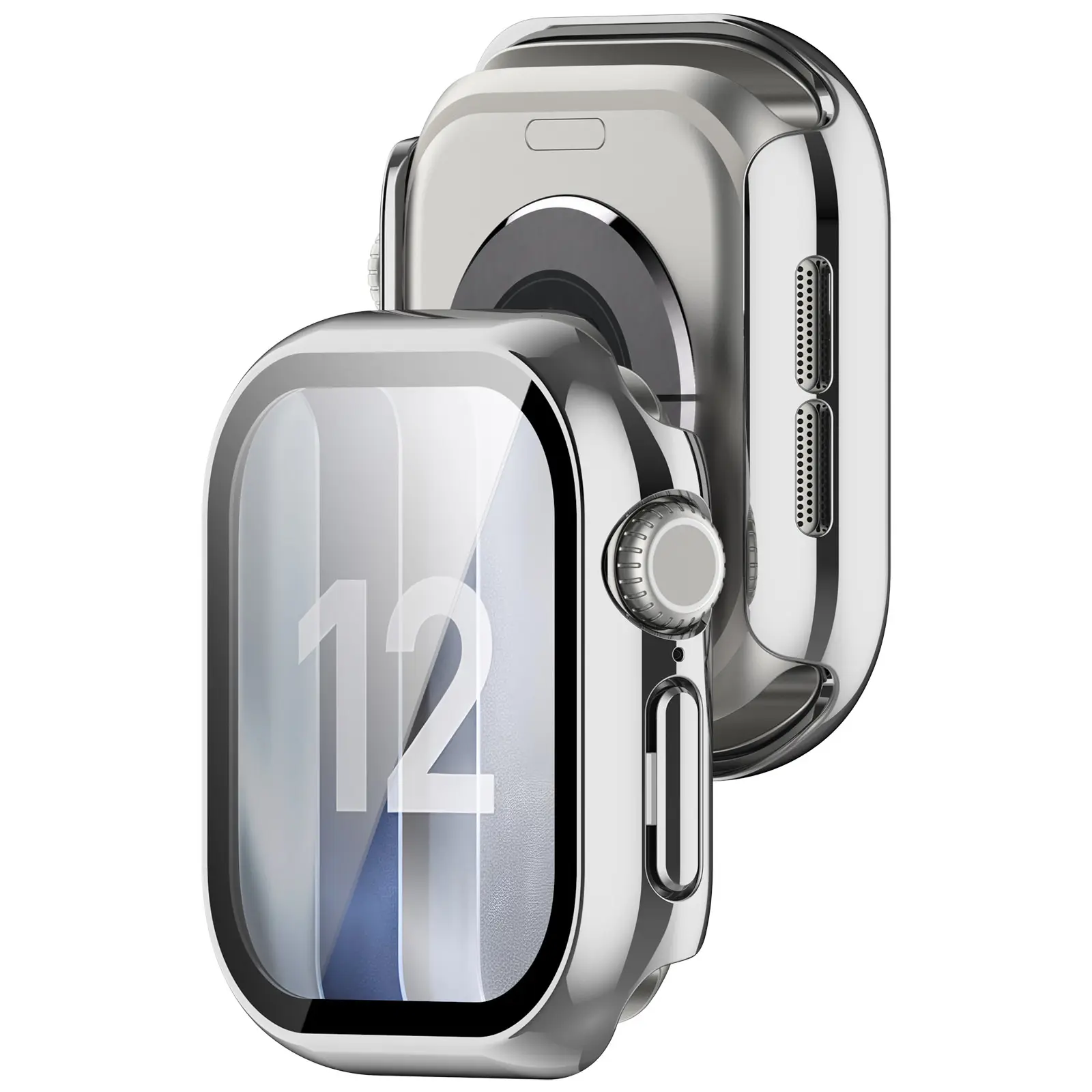Full Cover Case Apple Watch Series 12 43mm Silver