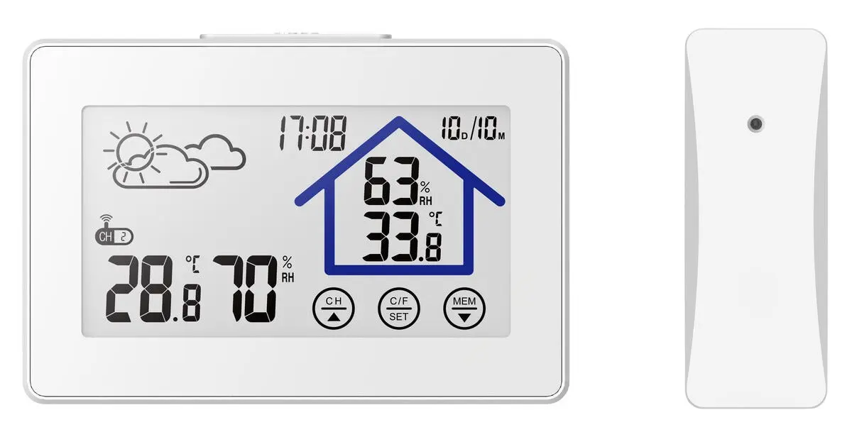 Trådløs vejrstation, Hvid