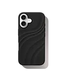 iPhone 16Soft Swirl  MagSafe silikonecover, Velvet Black