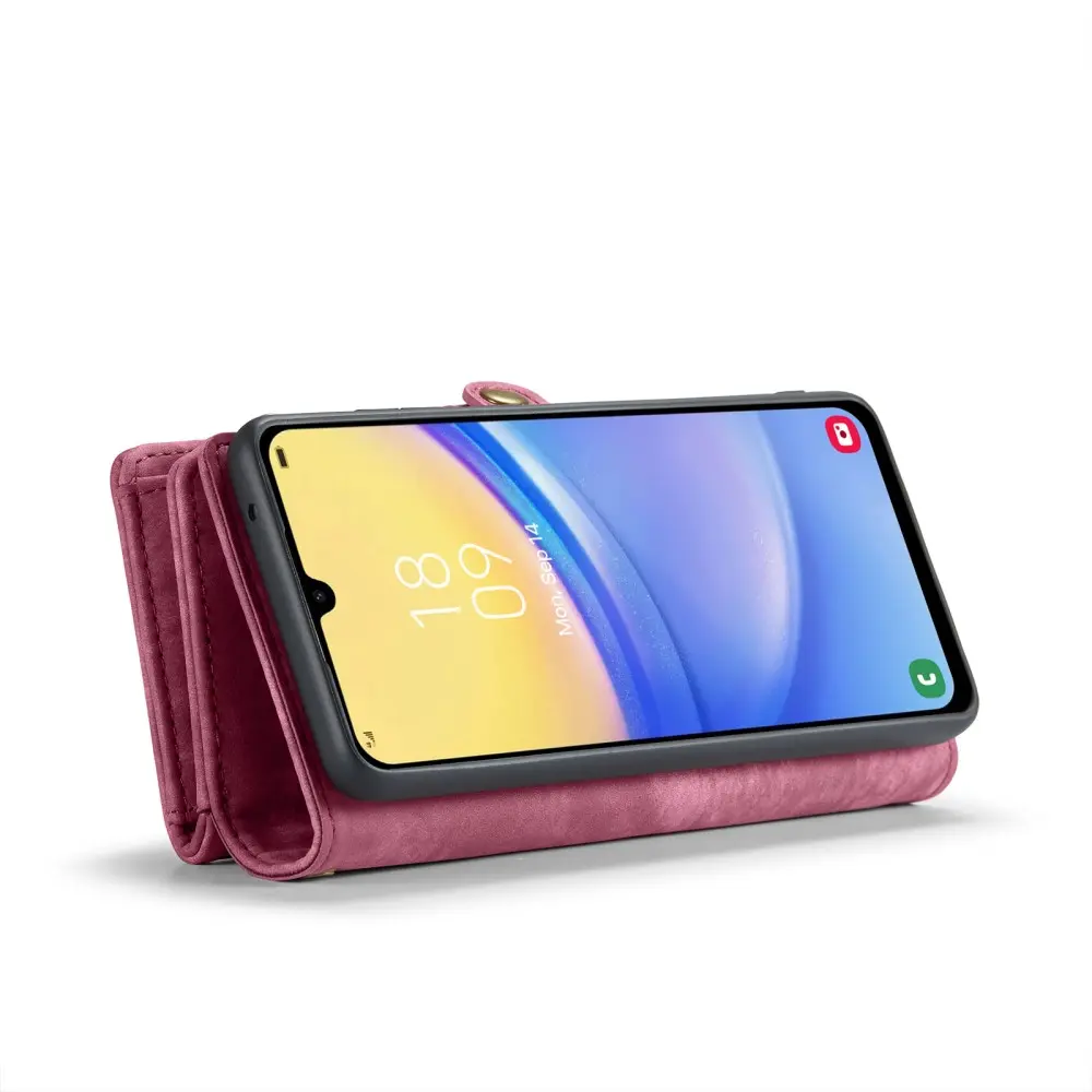 Multi-slot Plånboksfodral Samsung Galaxy A16 Röd